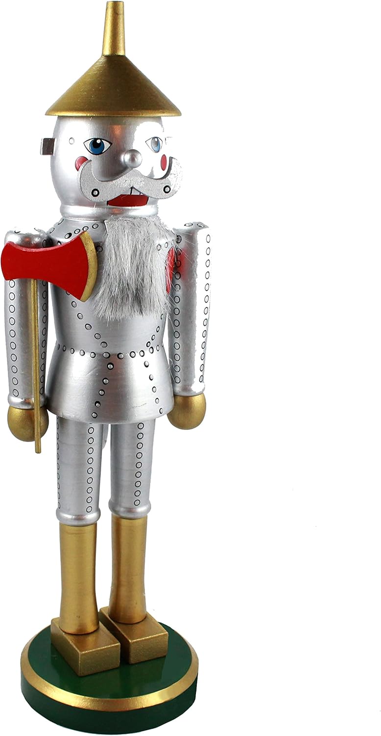 Holiday Lane for Macy's 14.5" Silver Tin Man Wizard of Oz Nutcracker