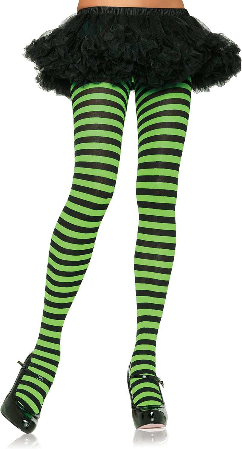 Leg Avenue Women's Nylon Striped Tights: Clothing