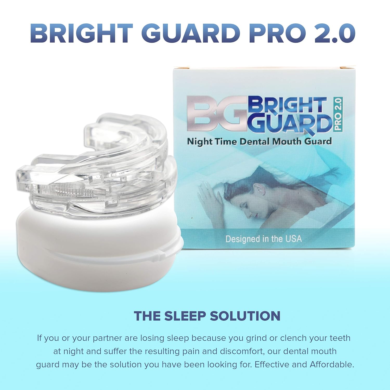 Bright Guard 2.0 Adjustable Night Sleep Aid Bruxism Mouthpiece Mouth Guard : Beauty
