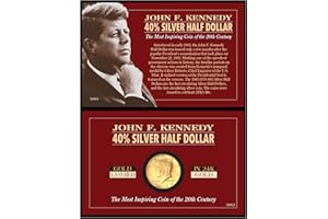 American Coin Treasures Silver JFK Half Dollar Coin Layered in Pure Gold