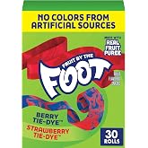 Fruit By the Foot, Berry &amp; Strawberry Tie-Dye, Fruit Snacks, 30 ct, 22.5 oz | Variety Pack, Gluten Free &amp; Gelatin Free, No Artificial Flavors, Good Source of Vitamin C, Lunchbox Ready