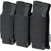 IDOGEAR SPORTS Tactical Triple Mag Pouch 5.56MM Molle Magazine Pouch with Open-Top for Magazine M4 M16 AR-15