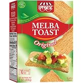Snacktery Original Melba Toast Crackers, All Natural Thin Flatbread, 7Oz | Thin and Crispy Mini Toasts for Dips, Spreads, Salads