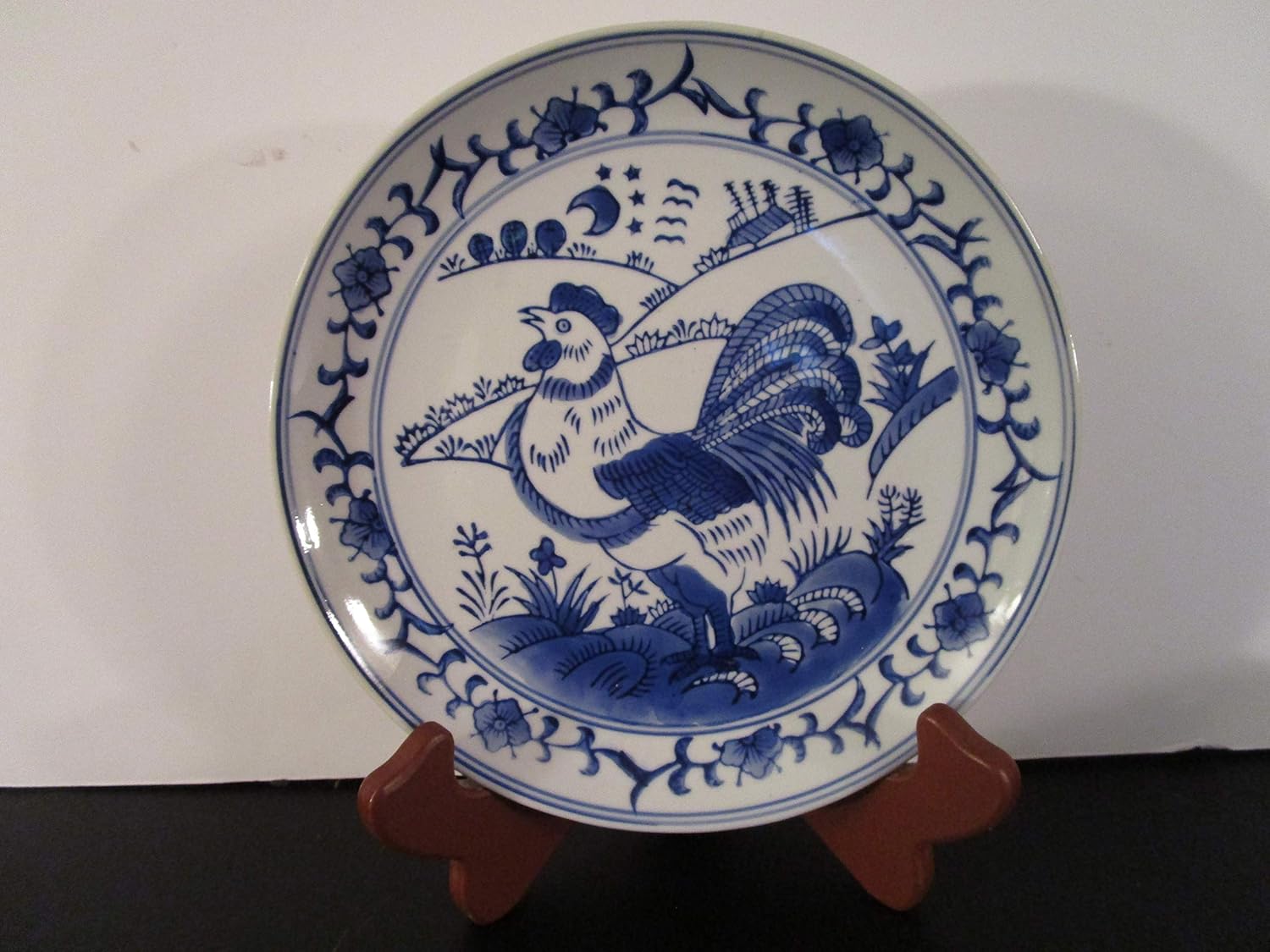 Amazon Com Baum Bros Formalities Decorative Blue White Chicken