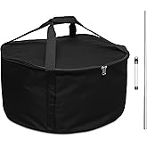 Venmark Fire Pit Bag &ndash; Propane Fire Pit Carrying Case Fits 21" Fire Pit, Compatible with Outland Firebowl 863 864 893 870 823 - Complete with Collapsible Fire Blower