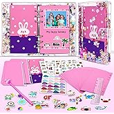 Aocii DIY Journal Kit for Girls, 6 7 8 9 10 11 12 13 Year Old Girl Gift Ideas, Birthday Gifts for Girls Age 6-13 Years Old and Up, Kids Scrapbooking Kit