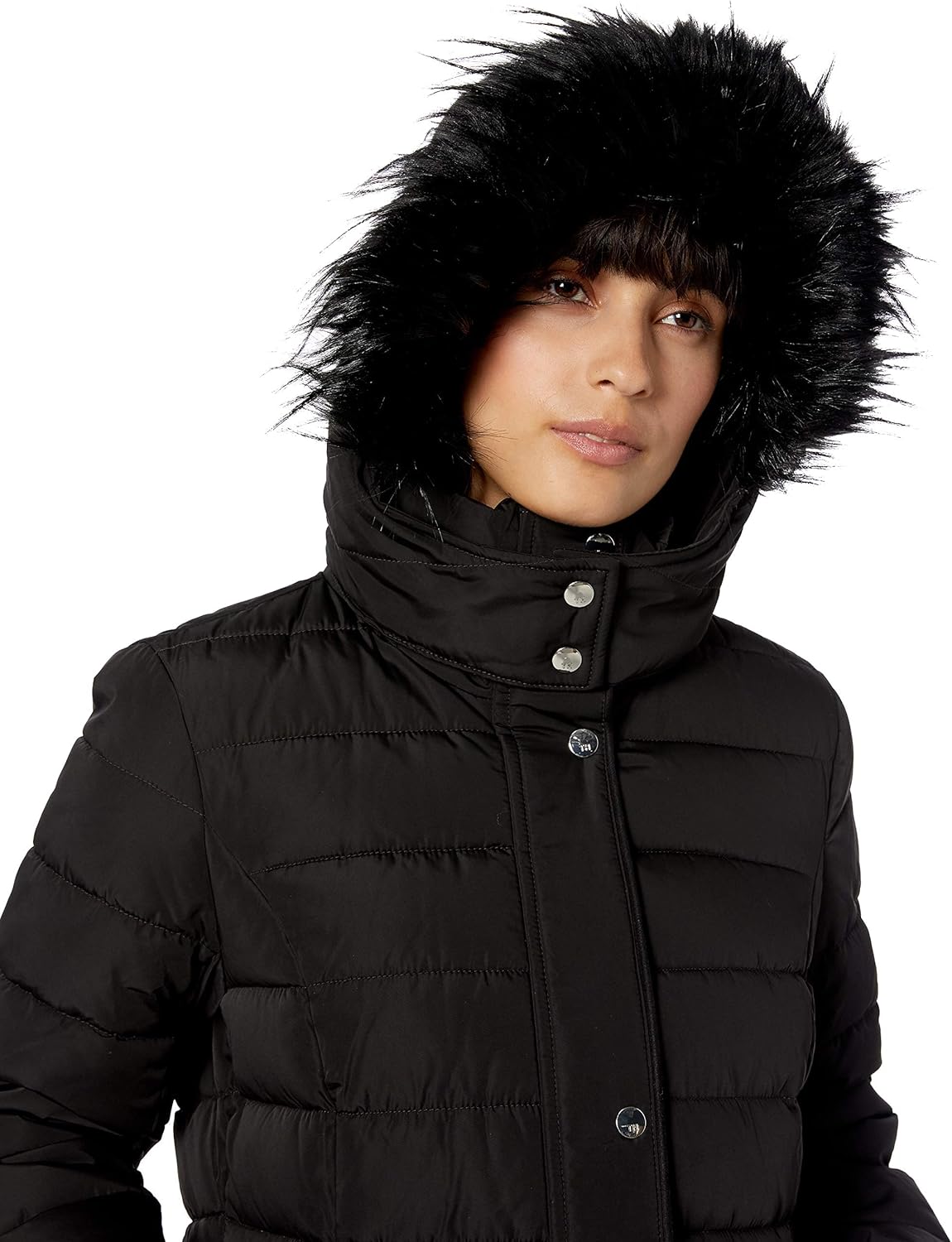 quilted faux fur hood puffer coat tommy hilfiger