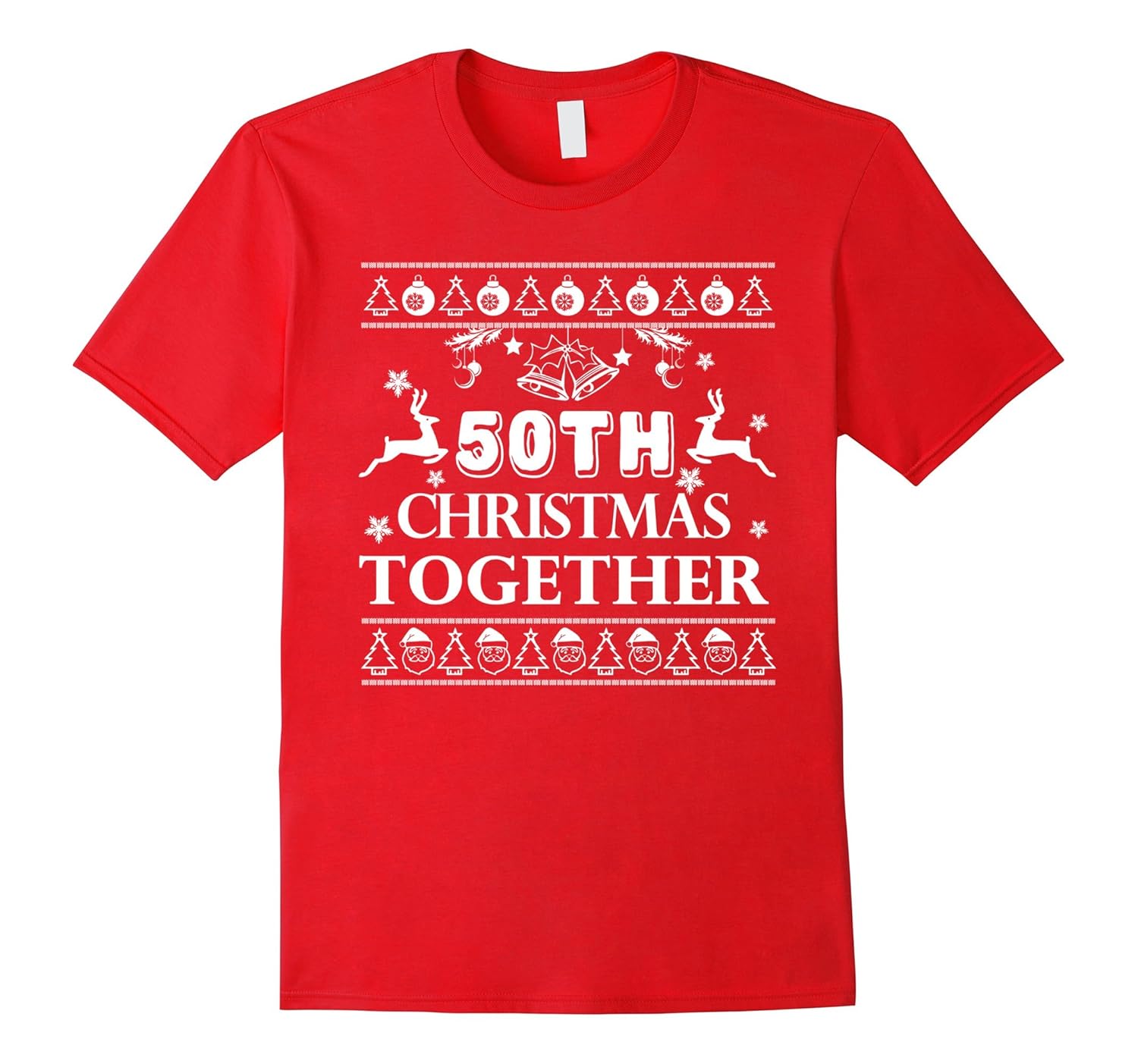 50th Christmas Together T shirt - 50 Years Anniversary Gift-Rose