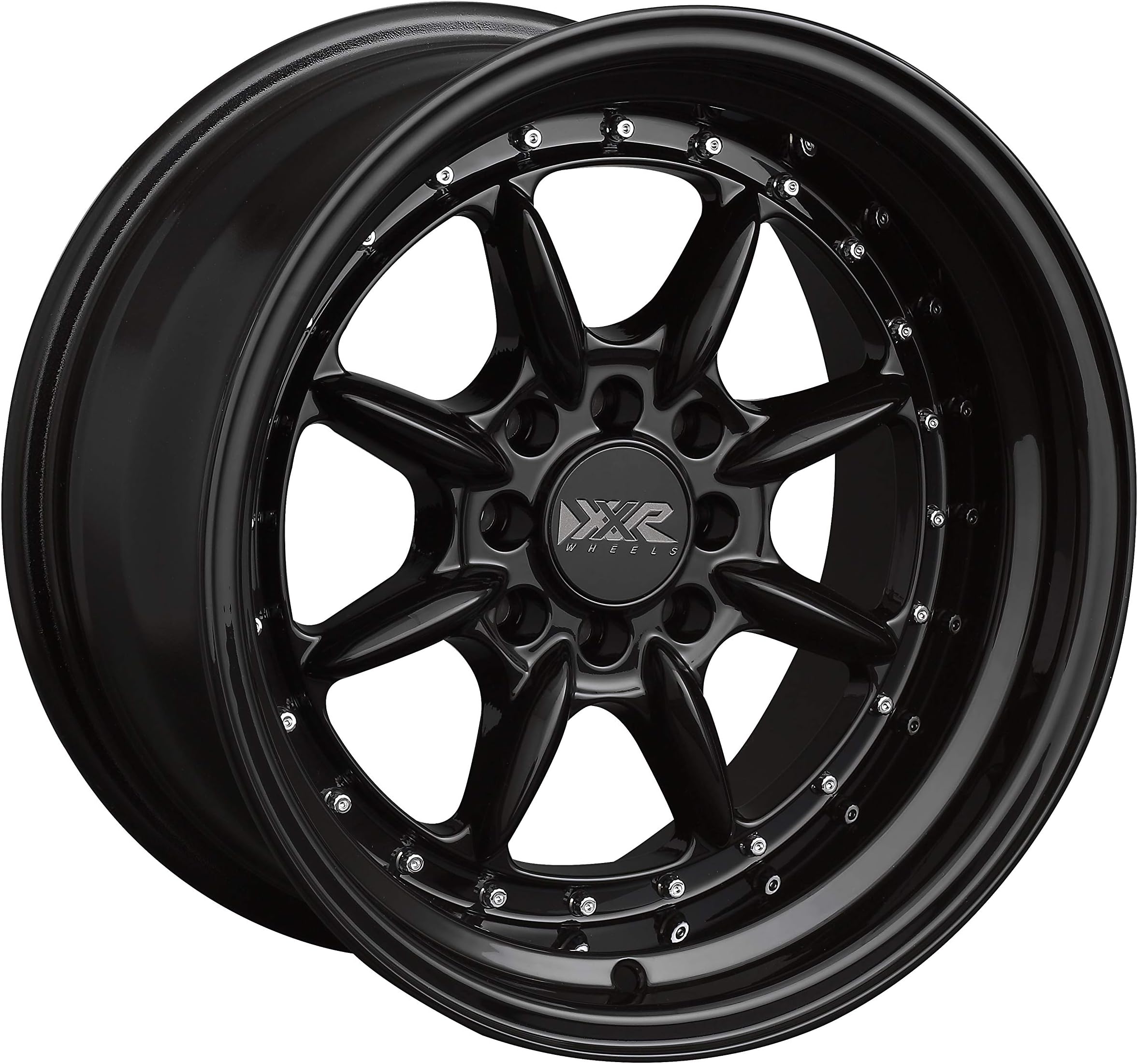XXR 002. Black Wheel with Painted (16 x 8. inches /4 x 100 mm, 0 mm Offset)