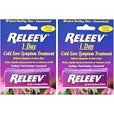 RELEEV 1 Day Cold Sore Treatment 6 mL (Pack of 2)