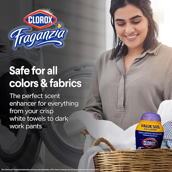 CLOROX FRAGANZIA IN-WASH SCENT BOOSTER CRYSTALS IN DREAMY JASMINE SCENT, 70 OZ VALUE SIZE | LAUNDRY SCENT BOOSTER CRYSTALS | DREAMY JASMINE, LIGHT FLORAL LAUNDRY FRAGRANCE 70 OUNCE CRYSTALS