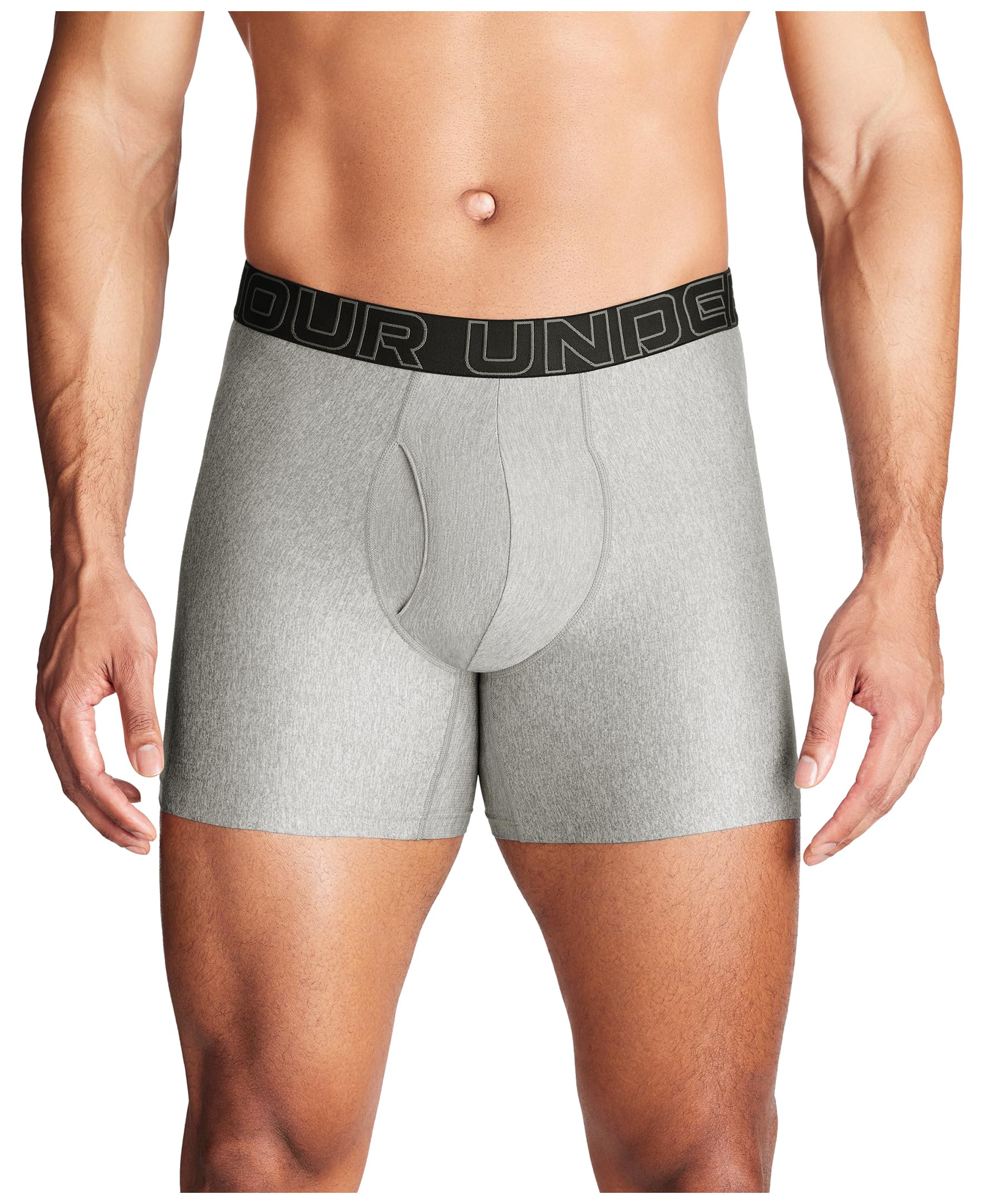Photo 1 of Under Armour Men's Multi-Pack Standard Tech Boxer Brief, 6" Inseam, All-Day Comfort & Ultra-Soft S 
