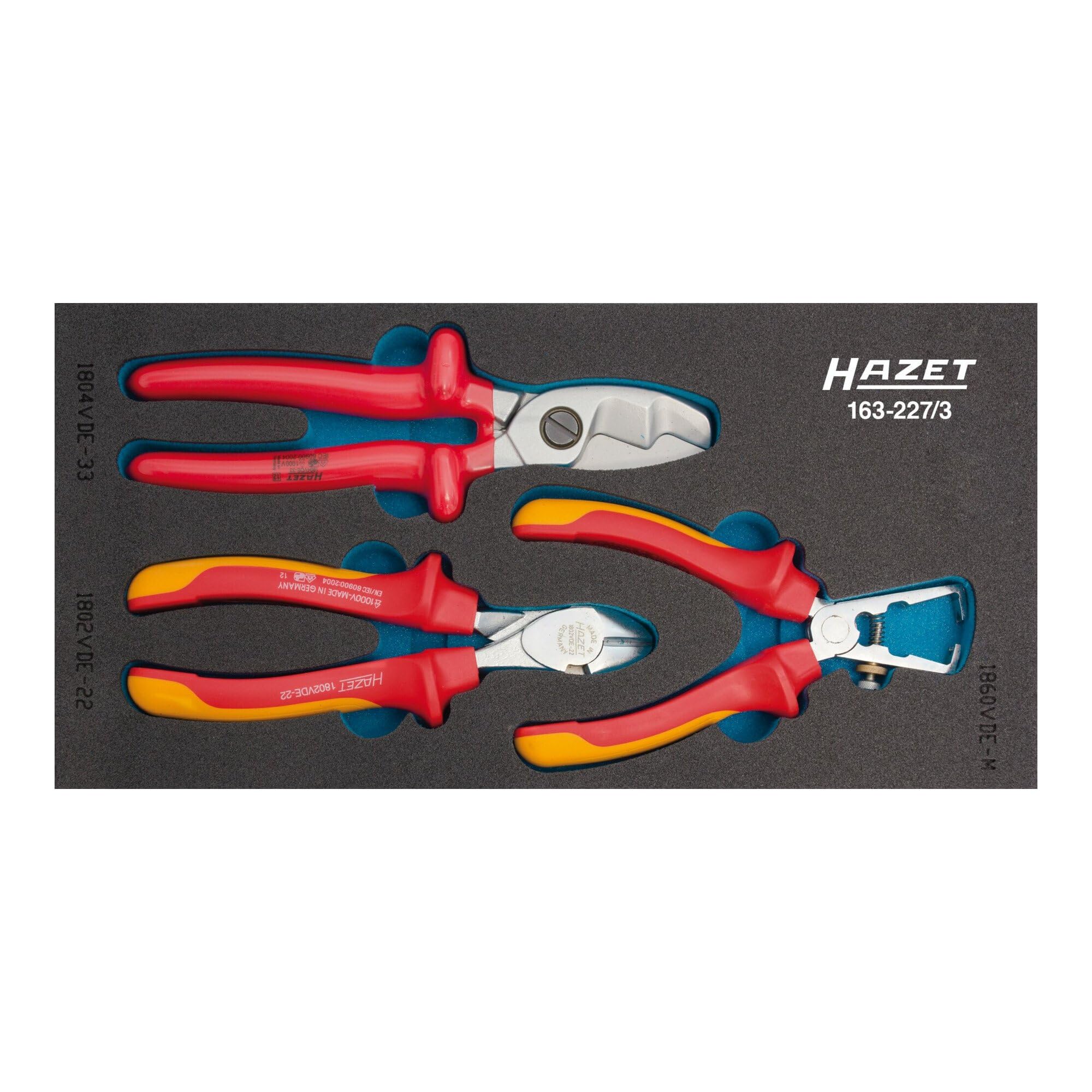 HAZET 163-227/3 VDE Pliers Set - Multi-Colour