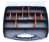 Toolzone Medium 380mm Divided Compartment Organiser Plastic Storage Case Box view 2