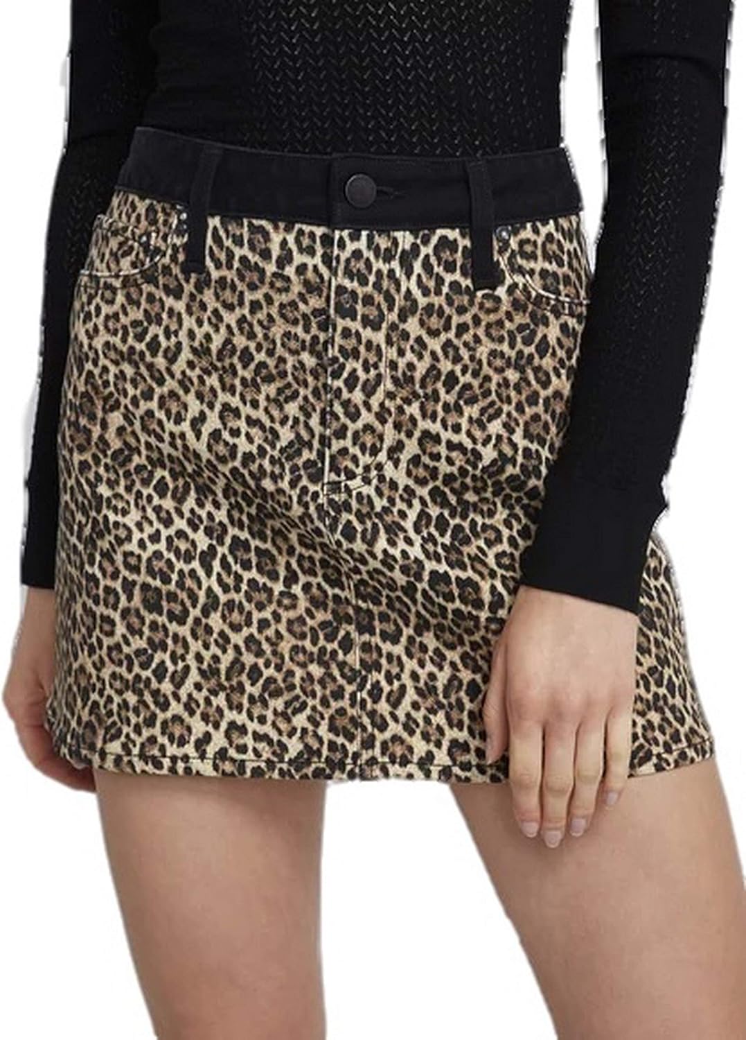 alice and olivia denim skirt