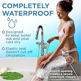 Mighty-X 2 Pack Waterproof Leg Covers Full Shower Shield 28x12 in view 2