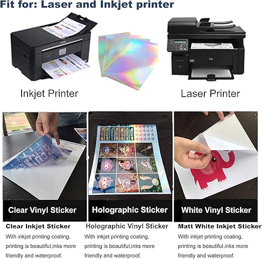 can laser printer print on vinyl