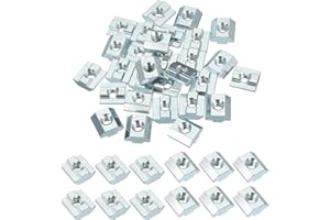 PATIKIL M8 Sliding T Nuts, 30 Pcs Hammer Head Fastener Nut Thread T Slide Drop in Nuts for European Standard 4040 Series 8 mm