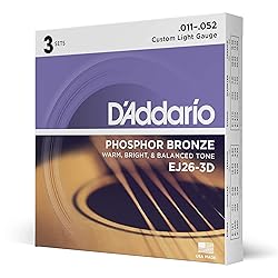 D'Addario Acoustic Guitar Strings, Phosphor
