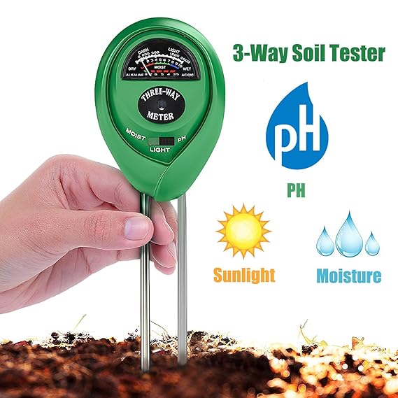 Soil Tester 3in1 Moisture Light PH Multifunctional Soil