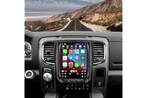 OMYOPY Android13 Car Stereo for Dodge RAM 1500 2500 3500 2013 2014 2015 2016 2017 2018, 10.4" HD Touch Screen Radio Replacement with Wireless CarPlay Android Auto - 4+64GB (Only fit Manual AC)
