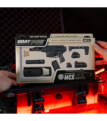 Amazon.com: GoatGuns Miniature SIG MCX Model Grey | 1:3