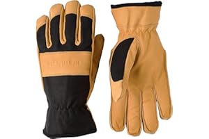 Hestra Job Winter Pro Breathable Thinsluate Goatskin Glove | Waterproof 5-Finger Insulated for Cold,Windy & Wet Environments