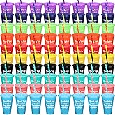 Dandat 80 Pcs Thank You Gifts 16 oz Colorful Tumbler with Straw and Lid Plastic Reusable Cups Thank You Mug Tumbler Water Bottle Cold Drink Travel Mug for Adults Birthday Party, 10 Colors