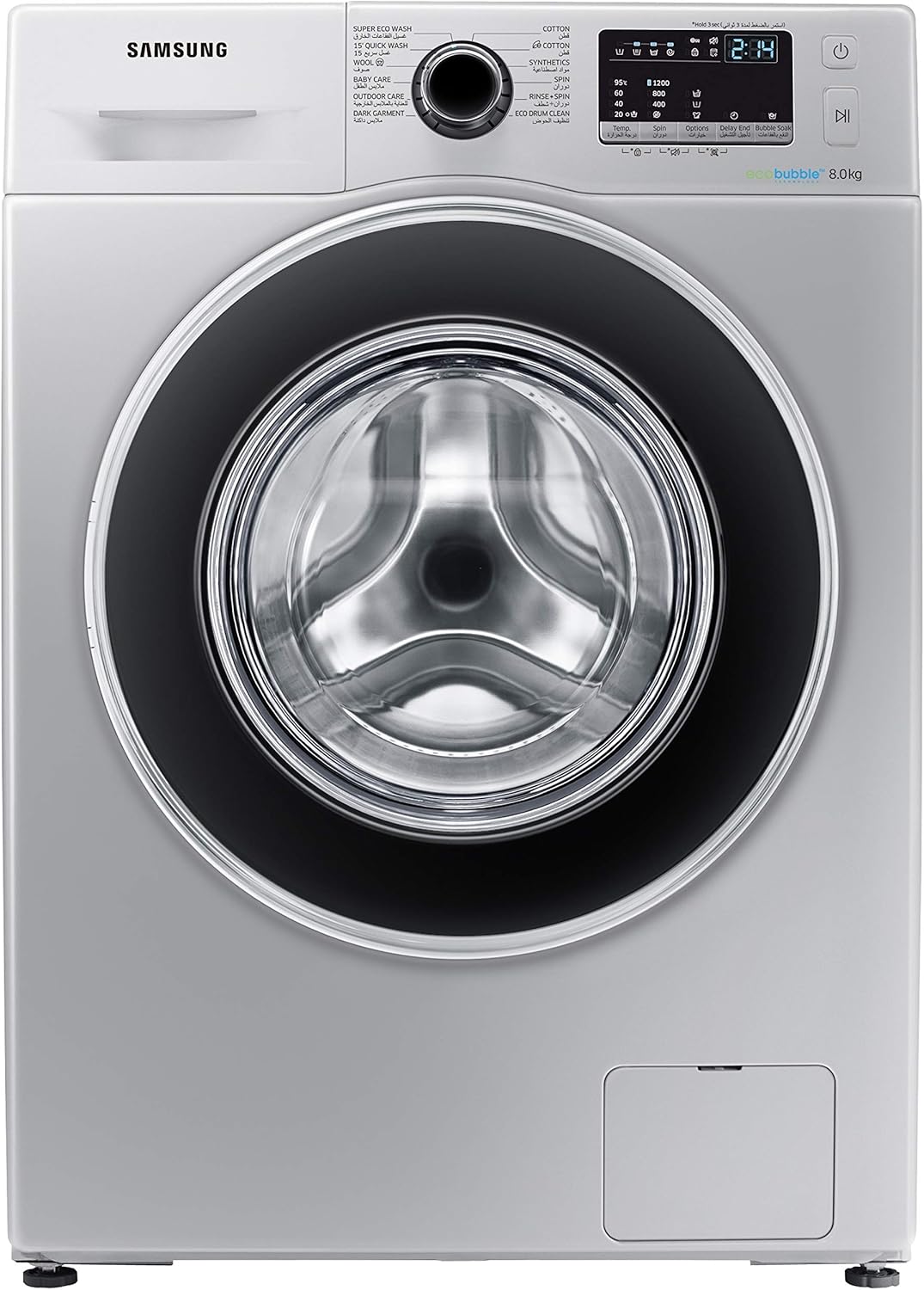 Samsung 8 Kg 1200 RPM Diamond Drum, Front Load Washing machine with Eco