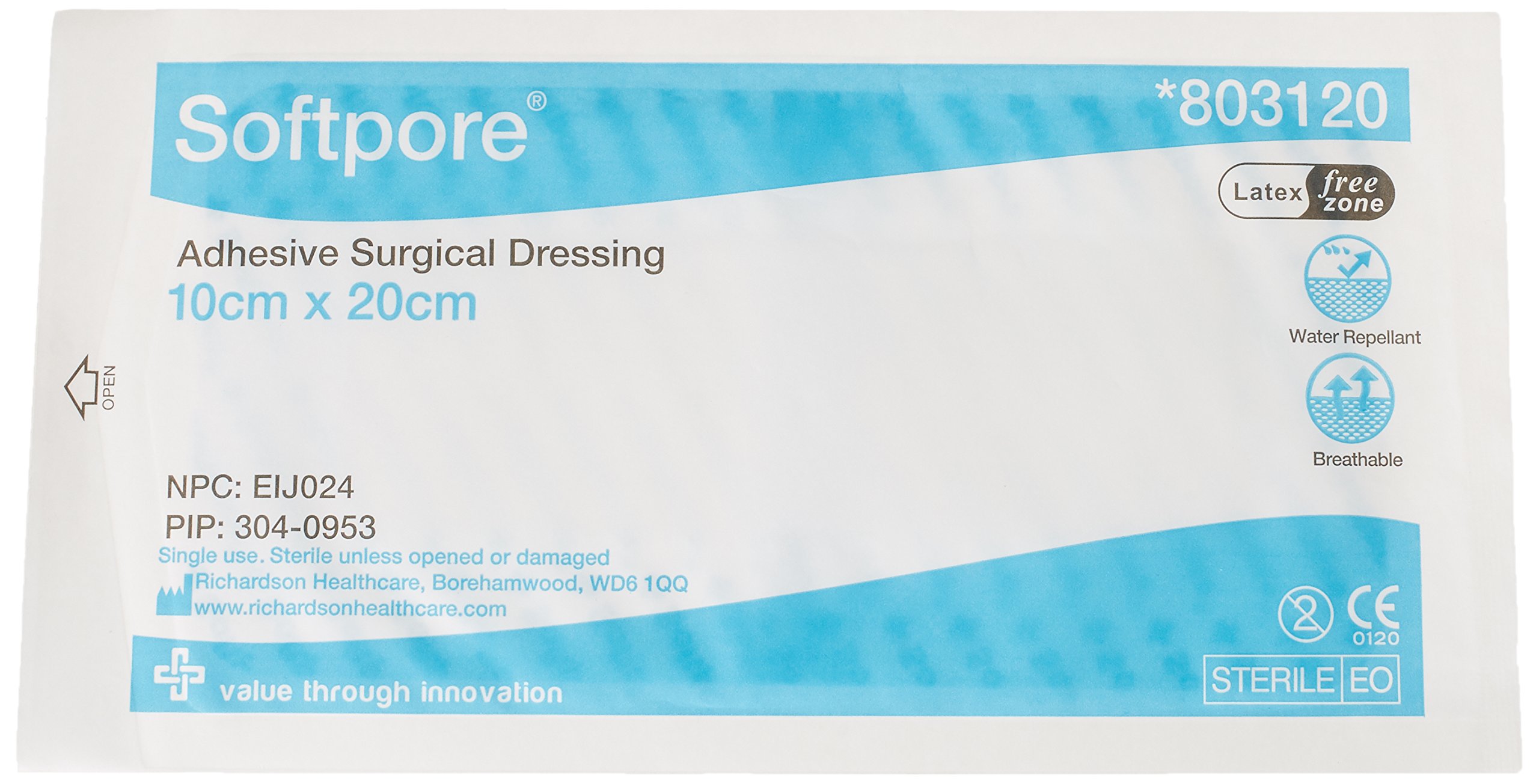 Softpore 803120 Dressing 10 x 20 (Pack of 30)
