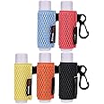 HEYSKAY 5PCS Lip Balm Holder Lipstick Sleeves Keychain Lip Gloss Holder Keychain Chapstick Elastic Sleeves Bulk(Black/Orange/Yellow/Light blue/Watermelon)