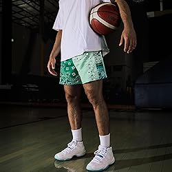 DIOTSR Mens Paisley Graphic Basketball Shorts