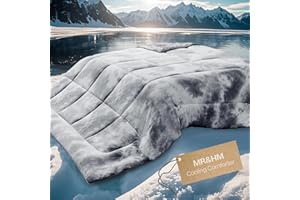 MR&HM Cooling Comforter Full/Queen Size, Double-Sided Cooling Blanket for Hot Sleepers, Silky Soft & Breathable Bedding for Night Sweats, All Season Comforter (90"x90", Tie-dye Black)