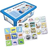 Edu&Kate’s Learning Toys for Kids - Montessori Shape Matching Game for Preschoolers & Kids with Autism - 45 Tiles, 3 Boards + Activity Box - Autism & Early Learning Toy - Stage 2