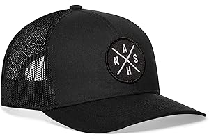 HAKA State City Trucker Hat for Men & Women, Adjustable Baseball Hat, Mesh Snapback, Sturdy Outdoor Black Golf Hat