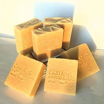 Caria Natural Barra de jabón de avena y leche de cabra con aceite de ...