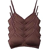 Kalon Women’s 4 Pack Demi Padded Bralette Wireless Comfortable Bra