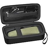 PAIYULE Case for MANSPOT for Meridian Body Hair Trimmer for Men, Electric Beard Shaver Storage Holder for LADYSPOT Pubic Razor and Extra Blade Heads- Box Only (Black)