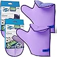Pure-Sky Glass Cleaning Cloth Glove - Just Add Water No Detergents Needed – Includes 2 Gloves (1) for Glass & Multipurpose (2) for Window, Glass & Mirrors - Streak Free Magic Ultra Microfiber Cloth