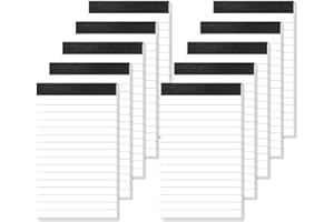 10 Pack Small Notepads 3x5 Refills Mini Memo Pads 3 x 5 Server Pads Lined Writing Note Pads 3x5 Bloc Note Pad Paper Mini Pock