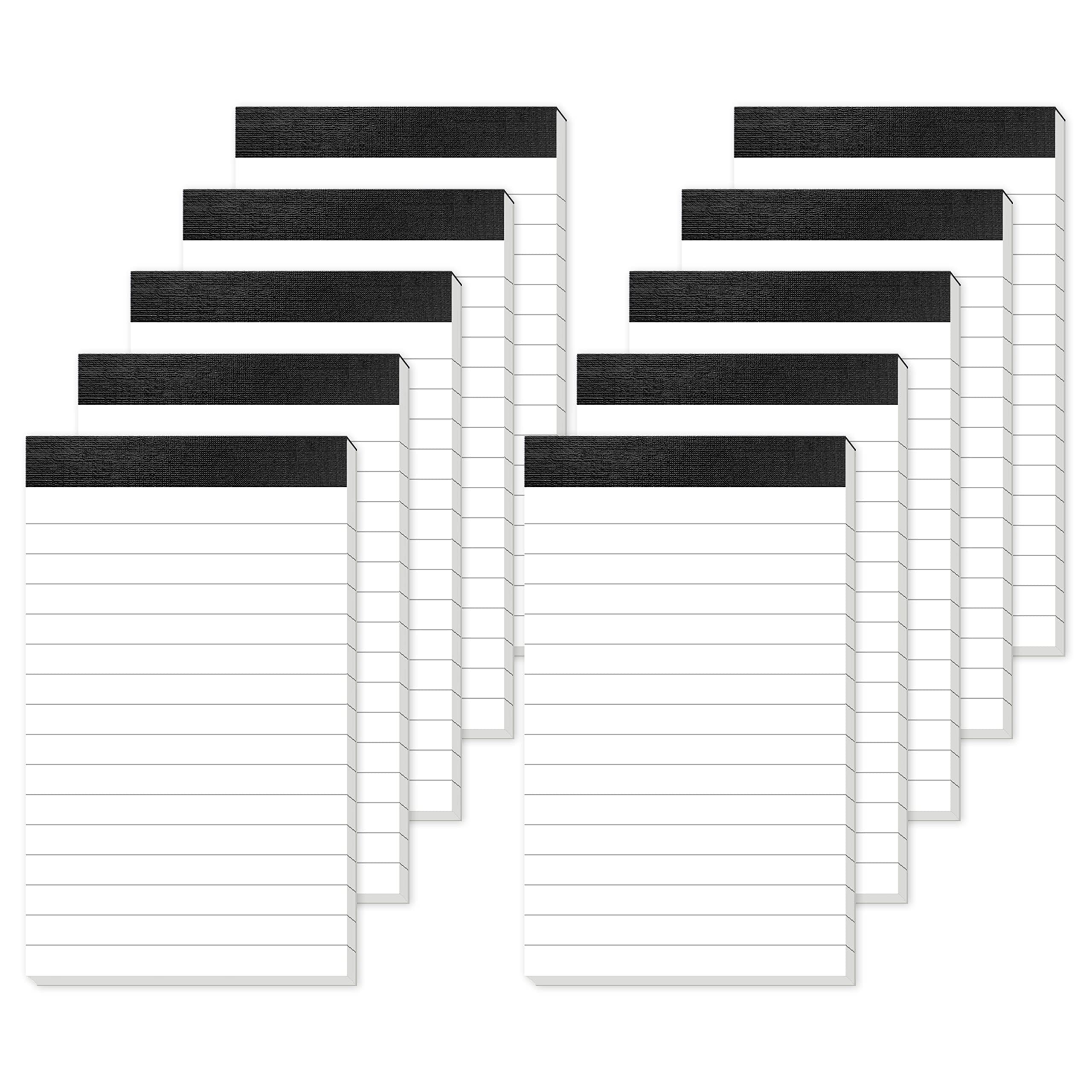 Photo 1 of 10 Pack Small Note Pads 3x5 Lined Writing Pads Mini Notepads Small Pads of Paper 3x5 With 30 Sheets per Notepad 80Gsm Paper Pads Mini Legal Pads 3x5 Inch Pocket Notebook for Taking Notes and Reminders