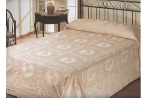 La Rochelle Tulip Bedspread, California King, Ivory