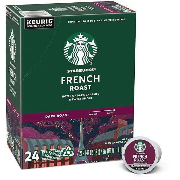 STARBUCKS® SINGLE-SERVE COFFEE K-CUP®, FRENCH ROAST, CARTON OF 24