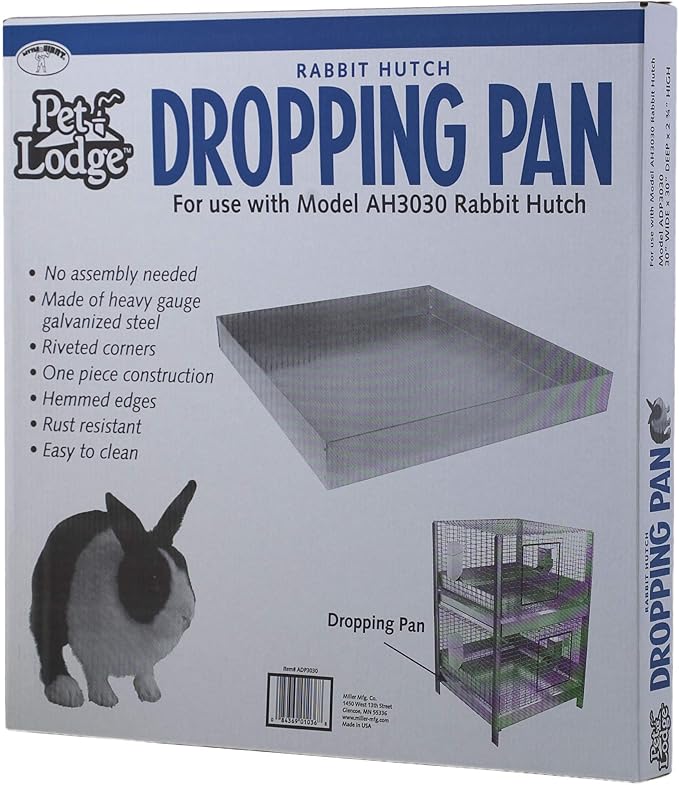diy rabbit dropping pan
