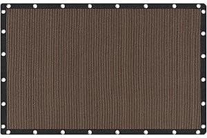 VICLLAX 90% Shade Fabric Sun Shade Cloth with Reinforced Grommets, Outdoor Sun Screen Fabric for Outdoor Patio Garden Pergola Cover Canopy 10x14 FT, Mocha