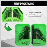 Swanlake 32-Piece Hex Key Set with Torque Handle SAE Metric in Case view 2