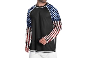Adovigo Men's UPF 50+ Rash Guard Surf Shirt Long Sleeve Swim Shirt