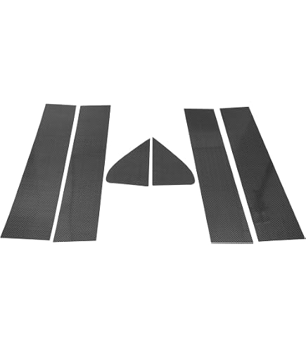 thumbnail image 2 of HOPESPANNER Door Pillar Window Trim For Chevy Silverado 2019-2024 – Black Anti-Scratch Sticker 6-Piece Set 2 of 10