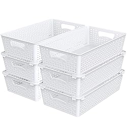 Simple Houseware Plastic Stackable Storage Basket