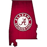 Fan Creations Alabama Crimson Tide 12" X 7.5" Team Color Logo State